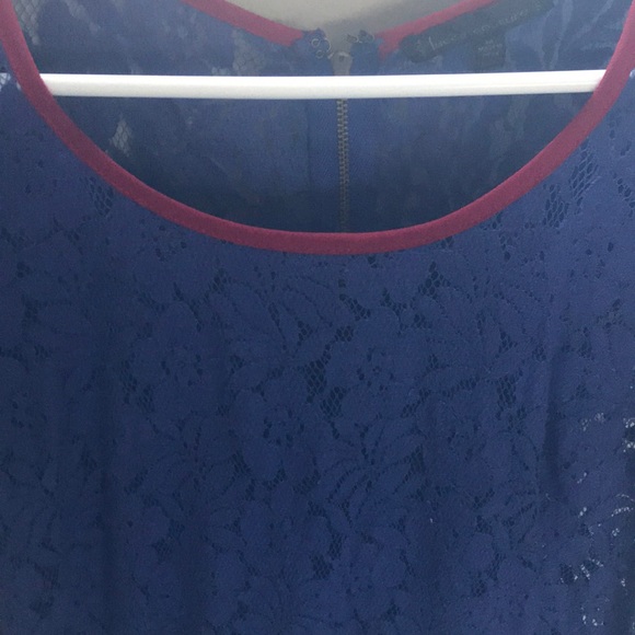 Purple Luca Couture Lacy Crop Top - Picture 2 of 2